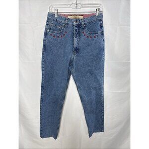 Vintage Z Cavaricci Jeans Womens 30 Baggy Wide Tapered Roseoidered Made USA